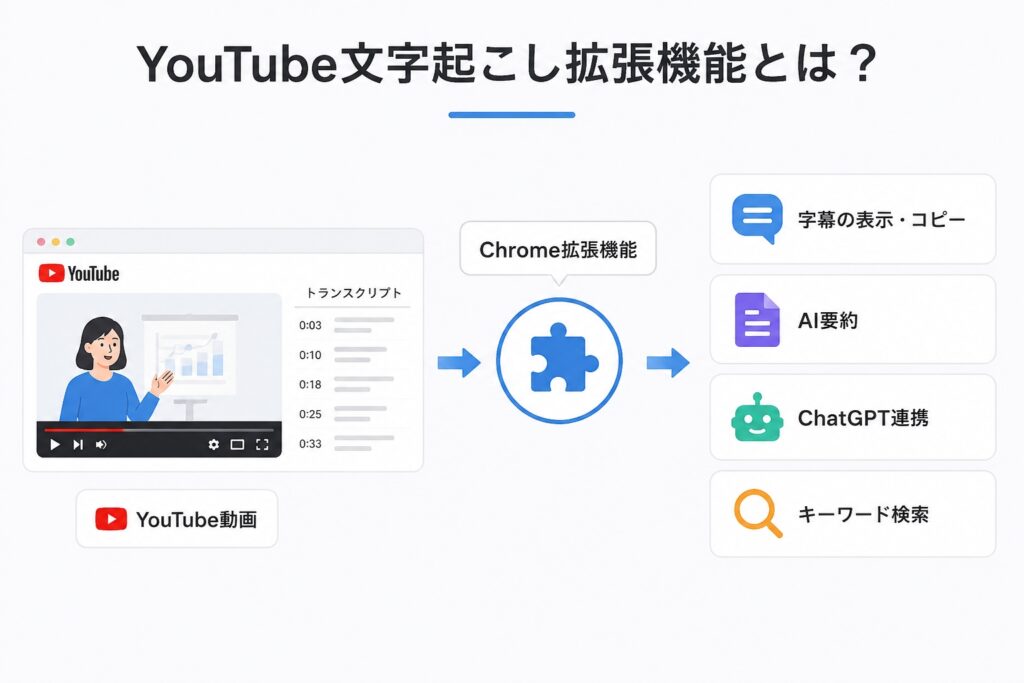 YouTube文字起こし拡張機能とは？