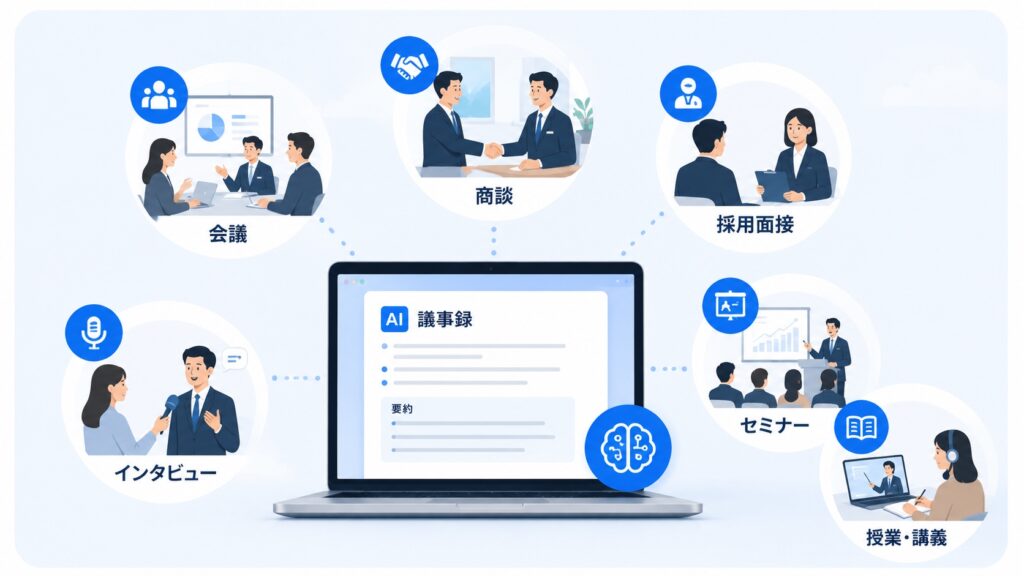 AI議事録の活用シーン