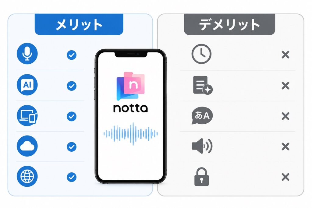 Nottaアプリのメリット・デメリット