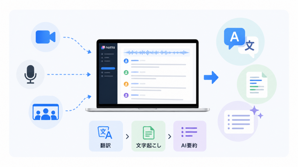 機械翻訳ならNottaがおすすめな理由