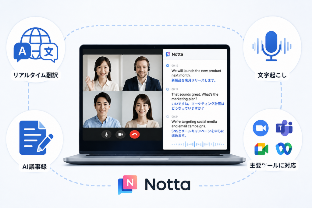 会議翻訳ならNottaがおすすめな理由